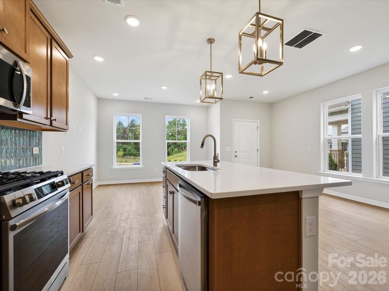 Furnished interior view inside a new home in Hardy Pond Townhomes, Rock Hill (Image 12).