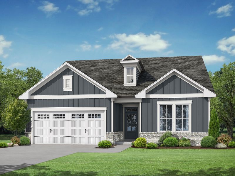 Representative exterior photo of a completed home built from the The Serenity by My Home Communities in Red Bird Manor, Jefferson, GA (Image 2). Representative exterior photo of a completed home built from the The Serenity by My Home Communities in Red Bird Manor, Jefferson, GA (Image 2).