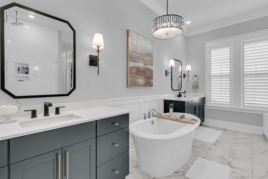 Furnished interior view inside a new home in Carolina Park: Riverside, Mount Pleasant (Image 62). Furnished interior view inside a new home in Carolina Park: Riverside, Mount Pleasant (Image 62).