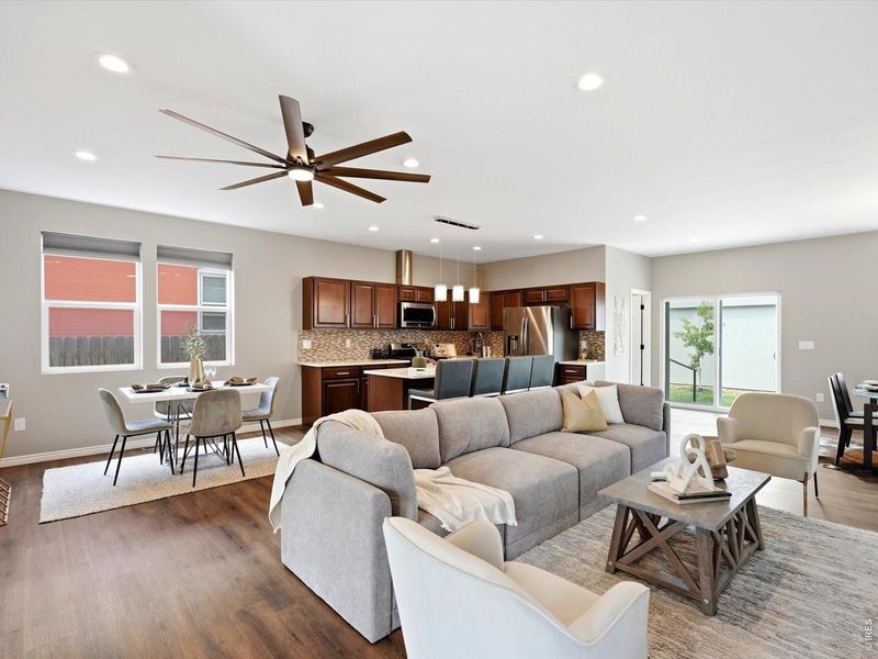 Furnished interior view inside a new home in , Denver (Image 16). Furnished interior view inside a new home in , Denver (Image 16).
