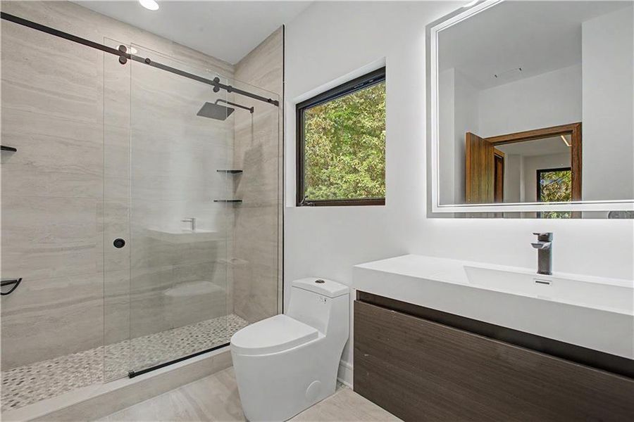 Furnished interior view inside a new home in , Atlanta (Image 7).