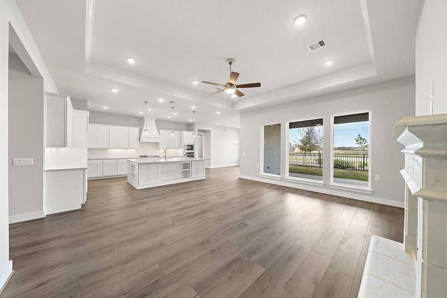 Representative unfurnished interior of a home built from the Dogwood by Caldwell Homes in The Highlands, Porter (Image 37). Representative unfurnished interior of a home built from the Dogwood by Caldwell Homes in The Highlands, Porter (Image 37).