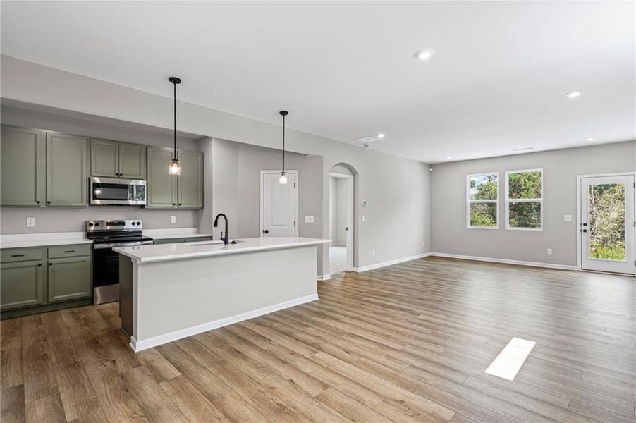 Furnished interior view inside a new home in Villas at Gold Creek, Dawsonville (Image 6).