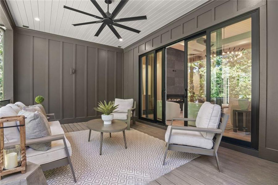 Exterior details and patio area of a home in , Atlanta (Image 34). Exterior details and patio area of a home in , Atlanta (Image 34).