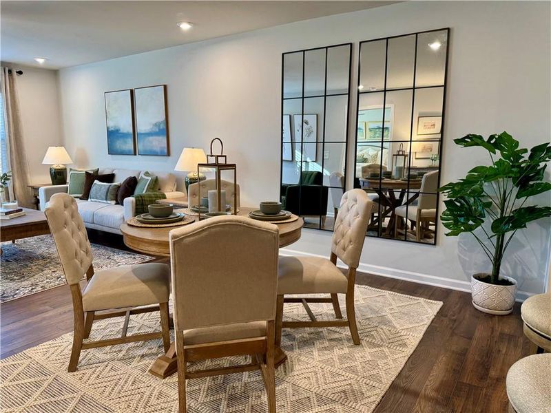 Furnished interior view inside a new home in Silver Leaf, Dawsonville (Image 10).