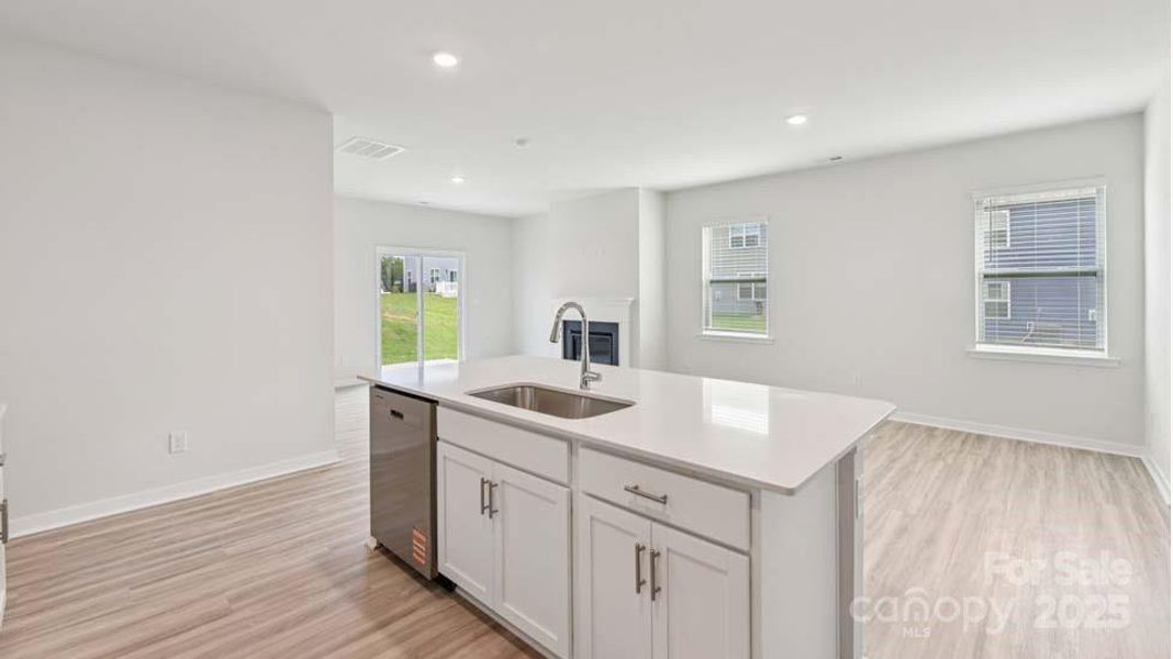 Furnished interior view inside a new home in Cardinal Creek, Charlotte (Image 10).