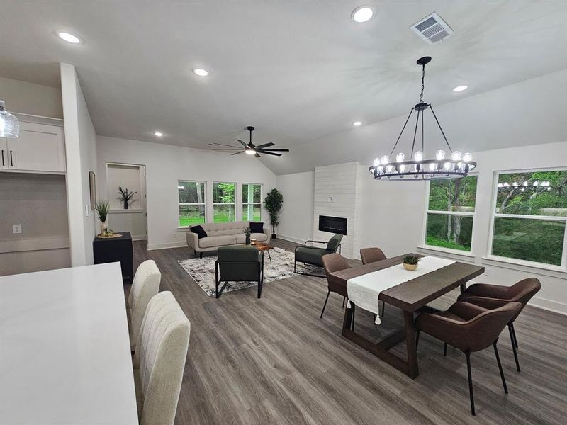 Furnished interior view inside a new home in Shady Creek Estates, Azle (Image 5).