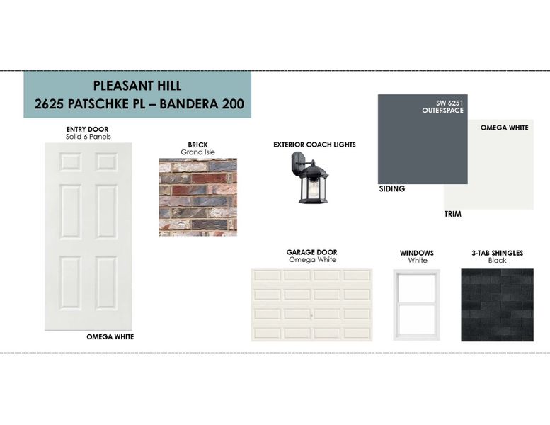 Sample of building materials used in homes in Pleasant Hill, Bryan (Image 13).