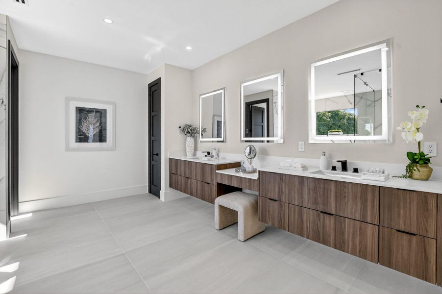 Furnished interior view inside a new home in , Boca Raton (Image 17).