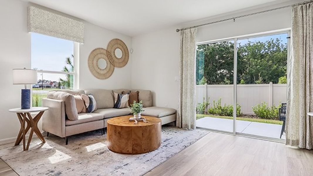 Furnished interior view inside a new home in The Towns at Laurel Commons, Ocala (Image 10).