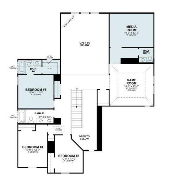 2D floor plan layout of this home in Lilyana, Celina, TX (Image 3). 2D floor plan layout of this home in Lilyana, Celina, TX (Image 3).