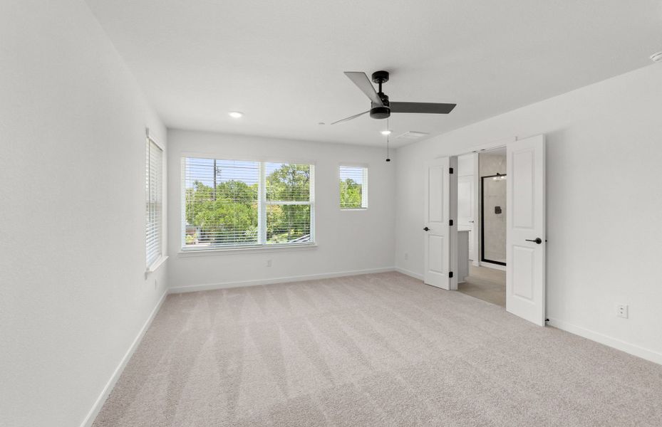 Spacious, unfurnished interior of a new home in Monarch on Main, Round Rock (Image 24). Spacious, unfurnished interior of a new home in Monarch on Main, Round Rock (Image 24).
