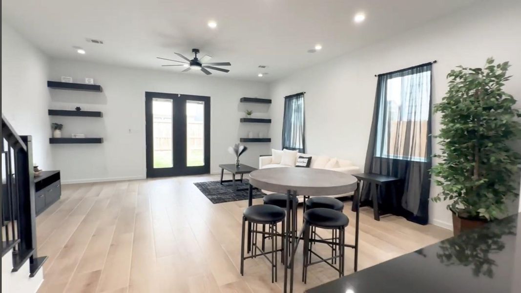 Furnished interior view inside a new home in , Houston (Image 10).