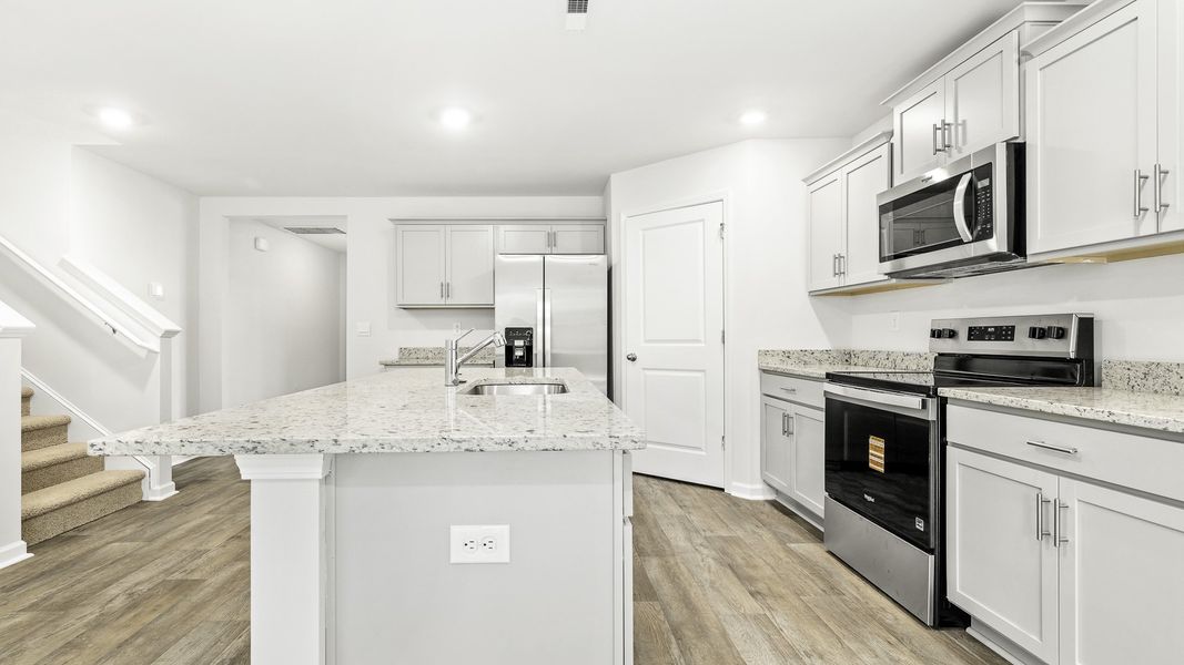 Furnished interior view inside a new home in Mount Hope Estates, Winston-Salem (Image 5). Furnished interior view inside a new home in Mount Hope Estates, Winston-Salem (Image 5).