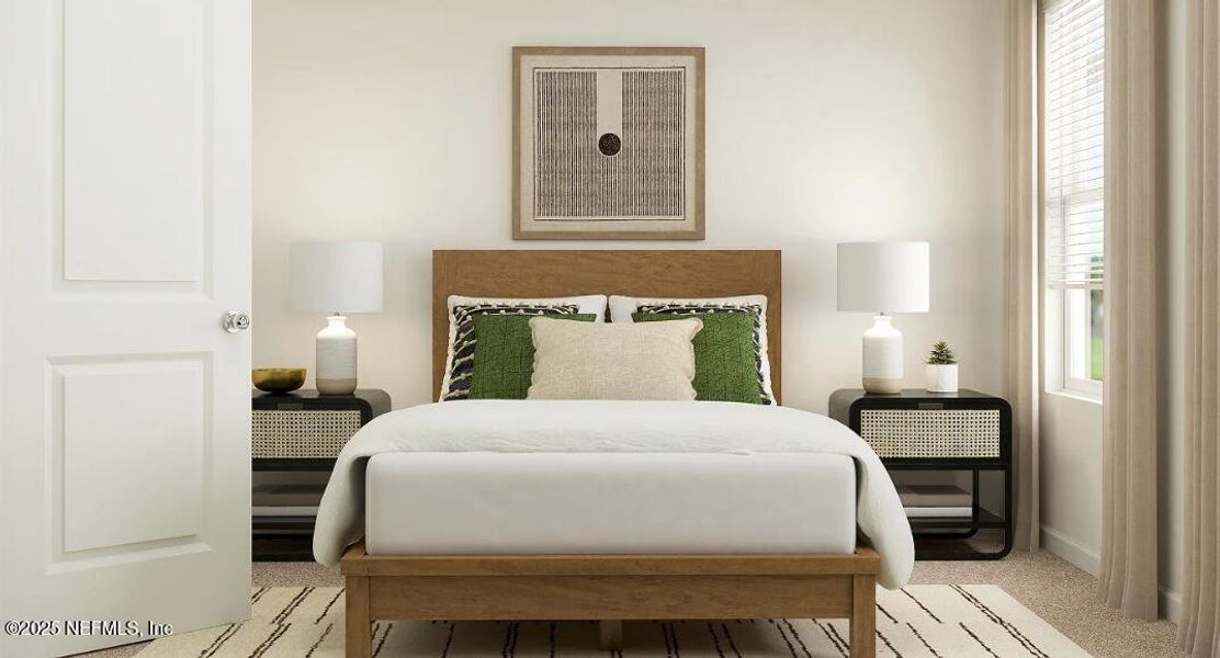 Furnished interior view inside a new home in Oak Hill Village Townhomes, Jacksonville (Image 9).