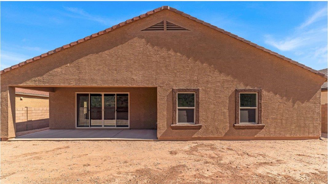 Representative exterior photo of a completed home built from the Citrine by D.R. Horton in Saguaro Bloom, Marana, AZ (Image 25). Representative exterior photo of a completed home built from the Citrine by D.R. Horton in Saguaro Bloom, Marana, AZ (Image 25).