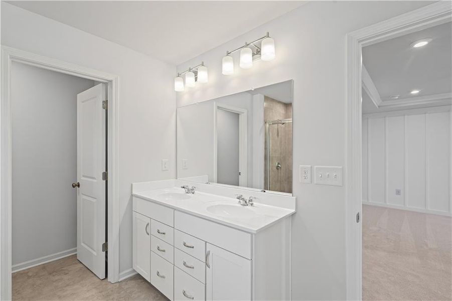 Furnished interior view inside a new home in Berkeley Mill, Cumming (Image 11). Furnished interior view inside a new home in Berkeley Mill, Cumming (Image 11).