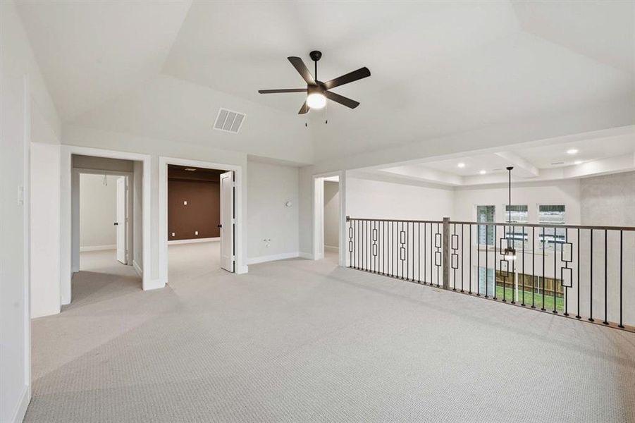 Spacious, unfurnished interior of a new home in Star Trail: 55ft. lots, Prosper (Image 21).