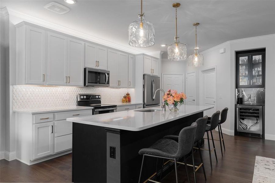 Furnished interior view inside a new home in , Allen (Image 13).