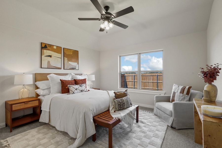 Representative furnished interior of a home built from the Essex by Cheldan Homes in Stoneview, Glen Rose (Image 7).