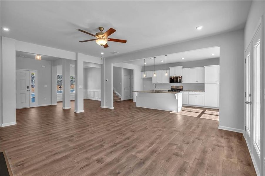 Furnished interior view inside a new home in Carter Grove, Cartersville (Image 4).