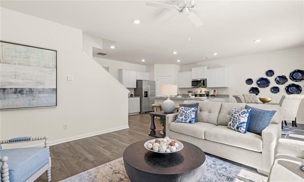 Furnished interior view inside a new home in Twin Lakes, Hoschton (Image 15).