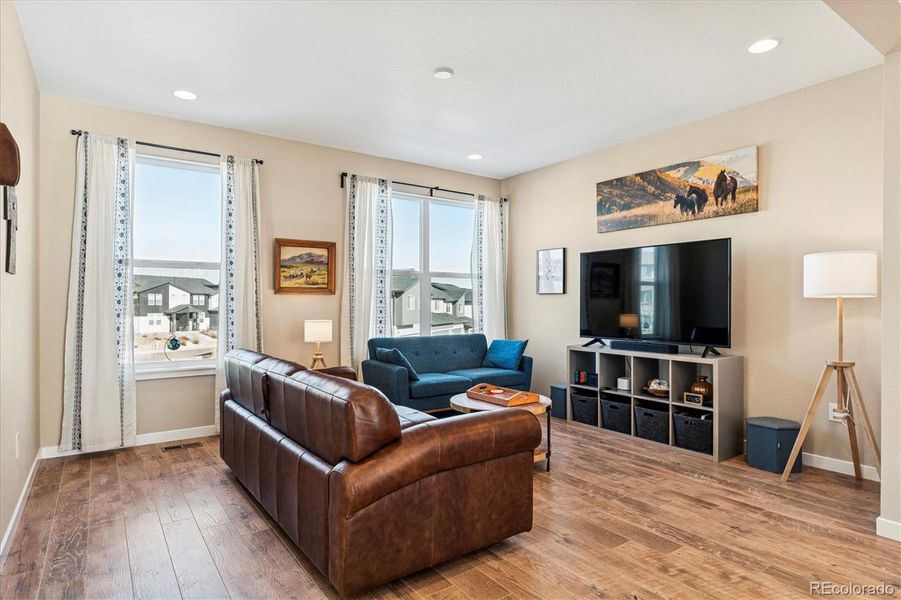 Living Room with Natural Light from Large Windows Living Room with Natural Light from Large Windows