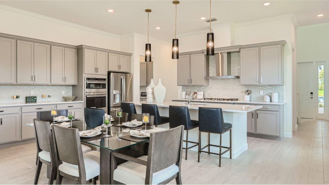 Furnished interior view inside a new home in Tesoro Club, Port St. Lucie (Image 19).