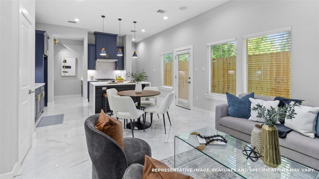 Take a look at your Living area staged. Note: This is the same floor plan, but a separate unit, not Unit B. Take a look at your Living area staged. Note: This is the same floor plan, but a separate unit, not Unit B.