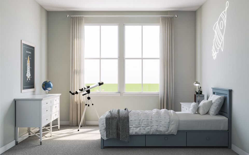 Representative furnished interior of a home built from the Hawthorn by Tri Pointe Homes in Lagos Reserve, Manor (Image 16).