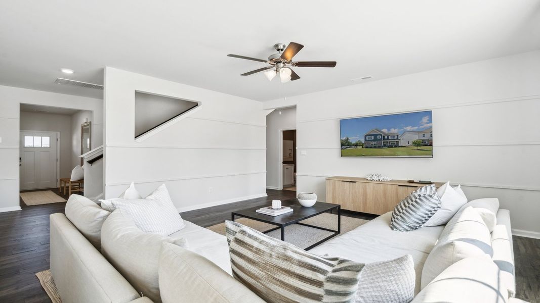 Representative furnished interior of a home built from the Hayden by D.R. Horton in Tooley Harbor, Elizabeth City (Image 12).