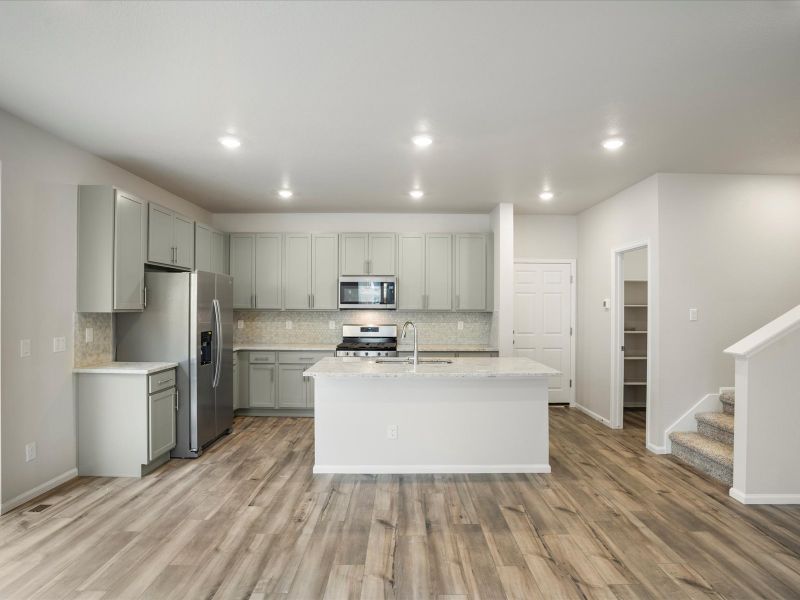 The Breckenridge floorplan, images taken at Horizon Uptown