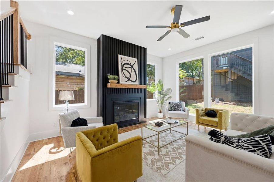 Furnished interior view inside a new home in , Atlanta (Image 31). Furnished interior view inside a new home in , Atlanta (Image 31).