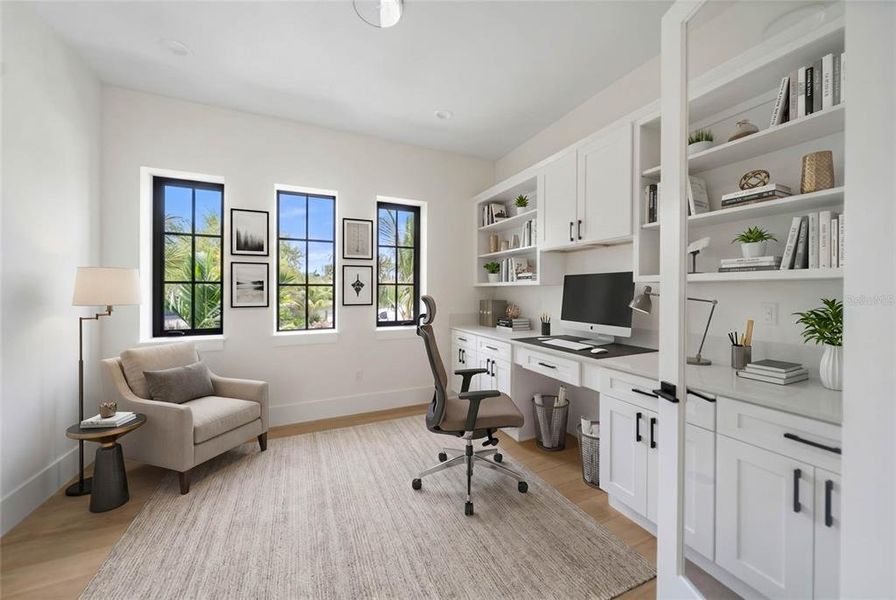 Furnished interior view inside a new home in , Longboat Key (Image 14). Furnished interior view inside a new home in , Longboat Key (Image 14).