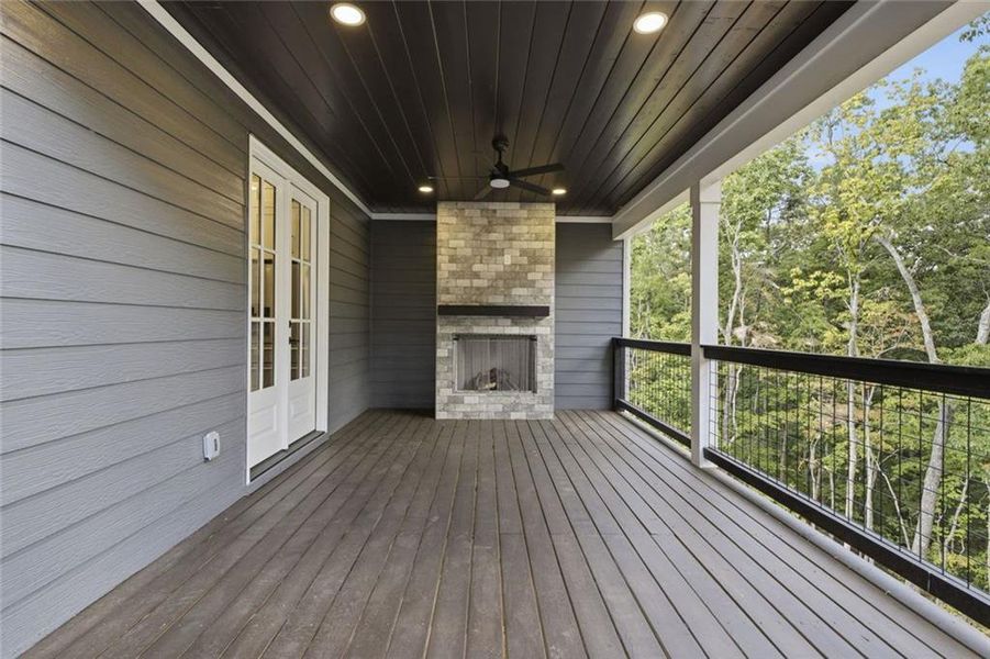 Exterior details and patio area of a home in , Ball Ground (Image 3).