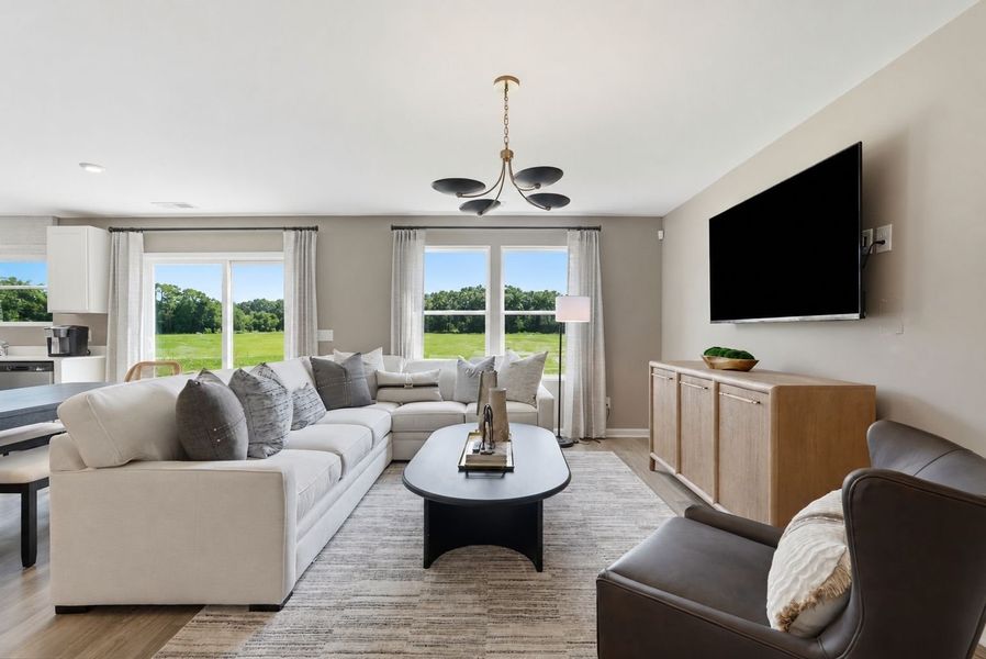 Representative furnished interior of a home built from the Frazier by Stanley Martin Homes in Essence at Bent Creek Village, Thomson (Image 154). Representative furnished interior of a home built from the Frazier by Stanley Martin Homes in Essence at Bent Creek Village, Thomson (Image 154).
