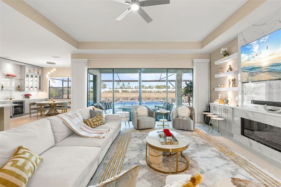 Furnished interior view inside a new home in , Lakewood Ranch (Image 44).
