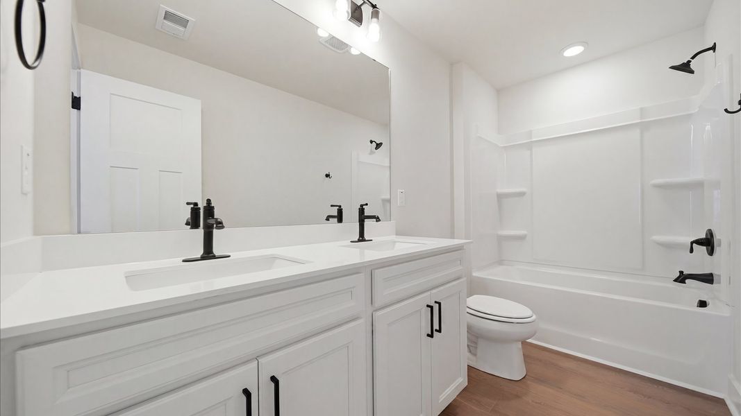 Furnished interior view inside a new home in Pelham Crossing Villas, Greenville (Image 30). Furnished interior view inside a new home in Pelham Crossing Villas, Greenville (Image 30).