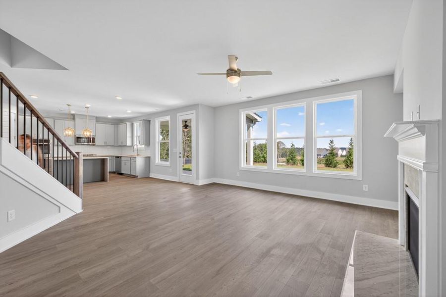 Spacious, unfurnished interior of a new home in The Manor at Gainesville Township, Gainesville (Image 46). Spacious, unfurnished interior of a new home in The Manor at Gainesville Township, Gainesville (Image 46).