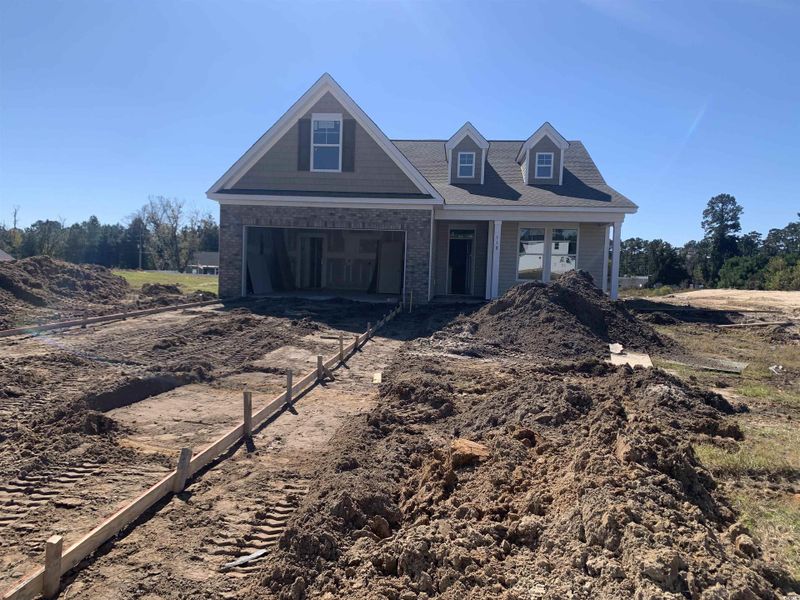 In-progress construction of a new home in Oak Grove, Conway, SC (Image 1).