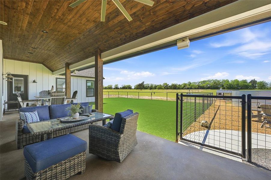 Exterior details and patio area of a home in , Savoy (Image 23).
