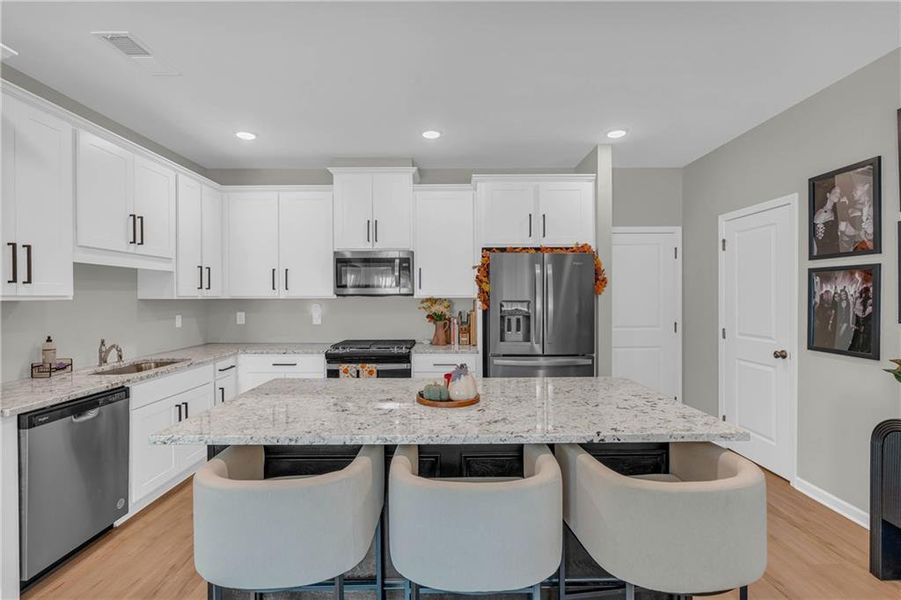 Furnished interior view inside a new home in , Atlanta (Image 16). Furnished interior view inside a new home in , Atlanta (Image 16).