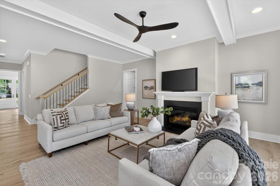 Furnished interior view inside a new home in , Charlotte (Image 6). Furnished interior view inside a new home in , Charlotte (Image 6).