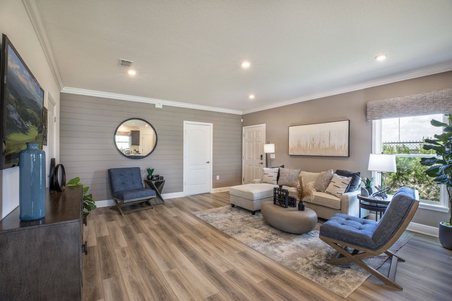 Furnished interior view inside a new home in Mirada, San Antonio (Image 42). Furnished interior view inside a new home in Mirada, San Antonio (Image 42).