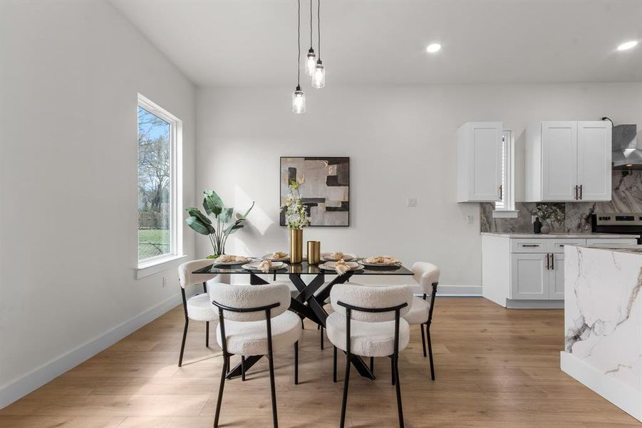 Furnished interior view inside a new home in , Dallas (Image 7). Furnished interior view inside a new home in , Dallas (Image 7).