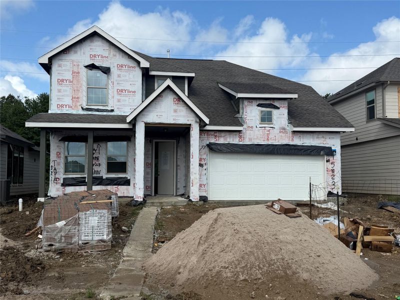 In-progress construction of a new home in Cedar Pointe, Crosby, TX (Image 24).