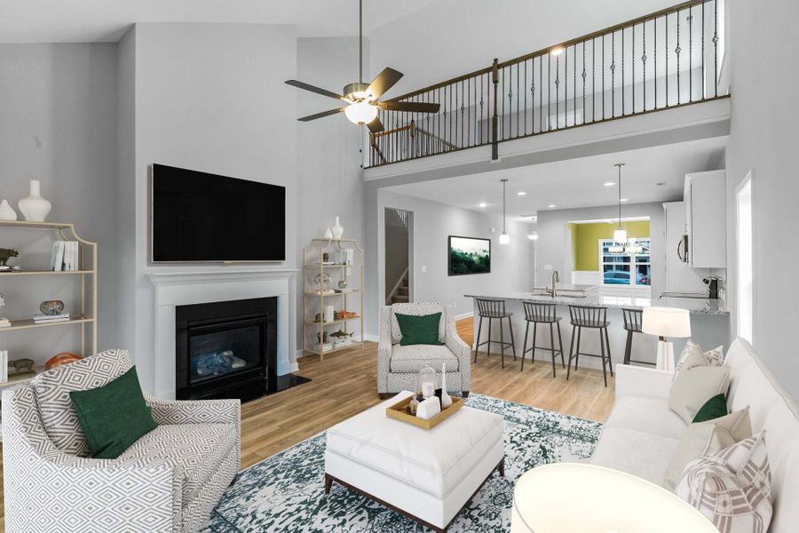 Representative furnished interior of a home built from the Rivermist by Caviness & Cates Communities in Maggie Way, Wendell (Image 185).