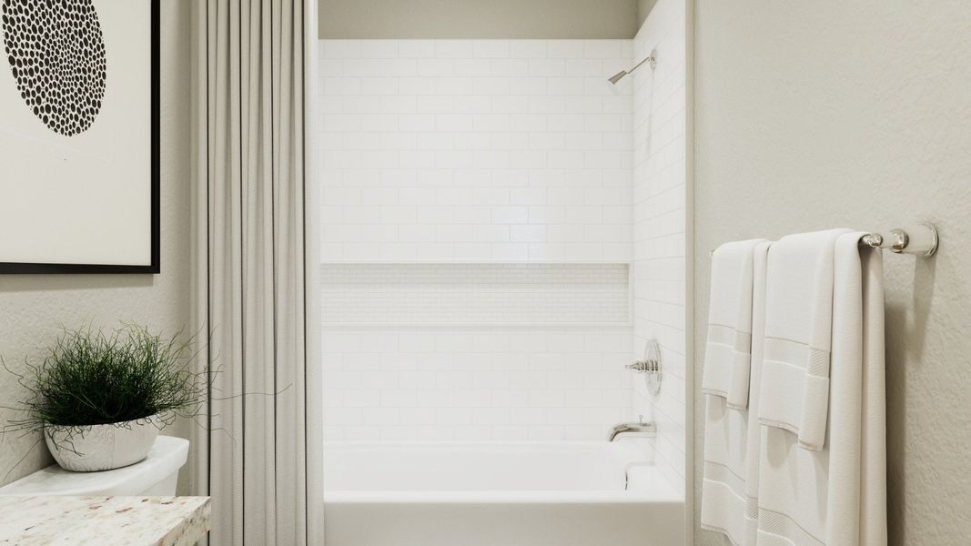 Representative interior finishes for a home built from the The Griffith by Legend Homes in Ridgeland Hills, Willis (Image 15).