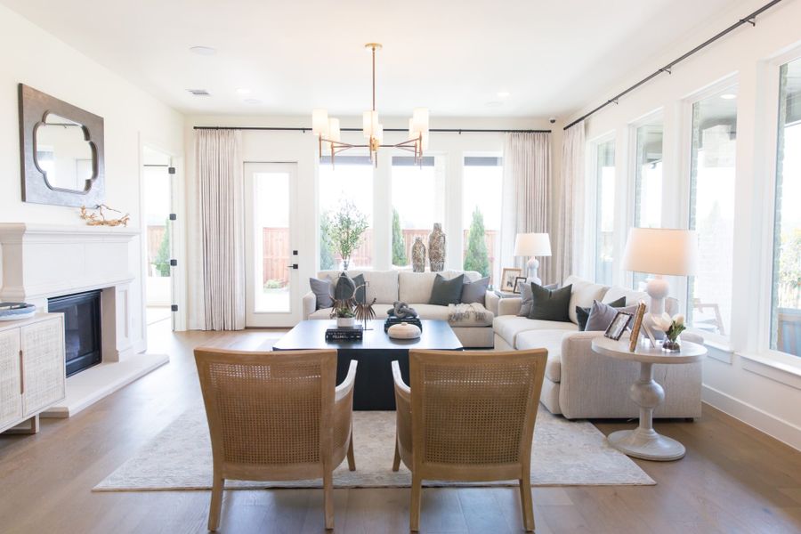 Representative furnished interior of a home built from the 5531 by Tradition Homes in Windsong Ranch, Prosper (Image 36).
