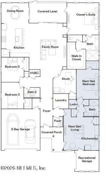 2D floor plan layout of this home in , St. Johns, FL (Image 4).
